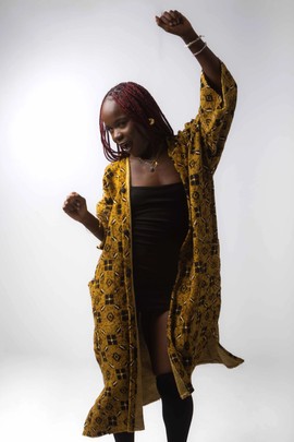 Freshwater hooded bogolan cloak (Pre-Order)