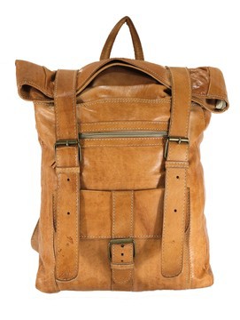 Handmade real natural leather satchel