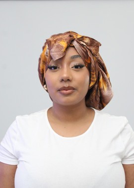 Bonnet soie satin à nouer