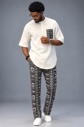 Men’s African Print 2-Piece Set