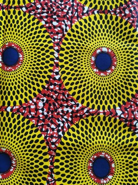 COUPON AFRICAN WAX FABRIC PATTERN: