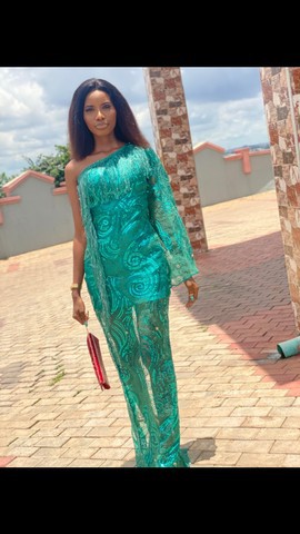 African fring party dress