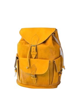 100% handmade high quality genuine leather backpack.