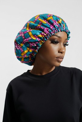 Reversible silk beanie / satin nightcap / hair accessories for women