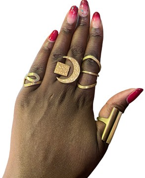 4 brass rings, brass rings, rings, brass, Jewerly