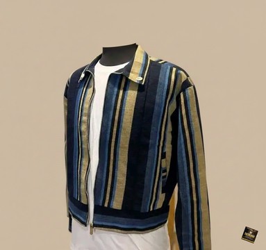 Men Aso-Oke Bomber Jacket