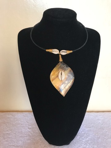 Bone necklace/ tribal necklace/african necklace/african jewelry/cowrie shell jewelry/shell necklace