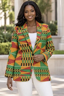 Robe midi à col en V et manches courtes pour femme en imprimé africain | Robe midi en imprimé africain | Bynelo
