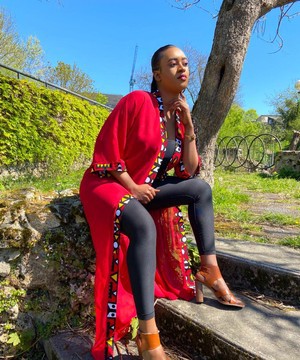 Kimono fluide Imprimé bogolan