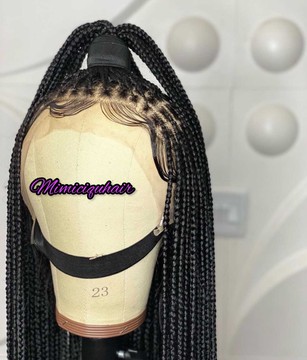 Small knotless braids on 13*4 frontal