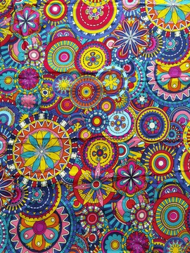 100% AFRICAN WAX FABRIC SOLD BY 1 YARD