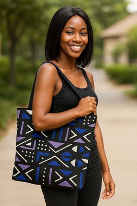 African Tote Bags Mud Cloth Local Print | Traditional Fashion  | Large Capacity