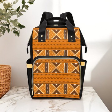 Mud Cloth Tribal Ethnic Backpack | Bohemian Fashion | Diaper Bag