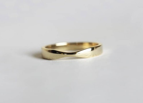 Thin ring/Shiny dainty ring/gift for him/14karat ring for men