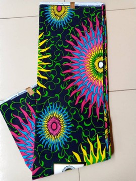 Ikeoluwa multi color Ankara fabric, cotton wax,6yards, Ankara shop