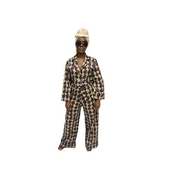 Light Brown Cotton Jumpsuit