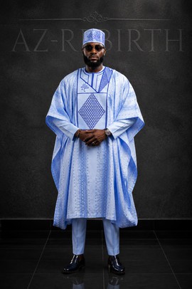 Agbada en dentelle