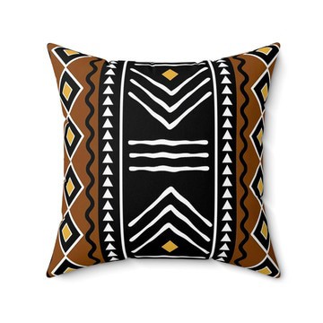 (2 Sets) - African Cushion Covers Geometric Print | Tribal Decoration (MORE SIZES AVAILABLE)