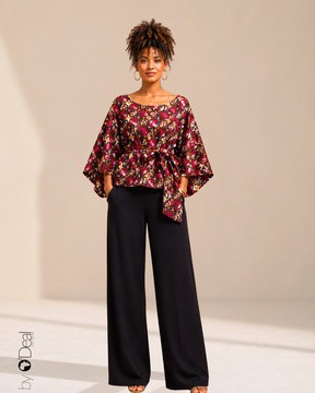 Corsage asymétrique à nouer