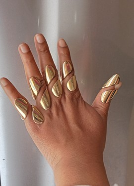 Brass rings, adjustable rings, African rings.