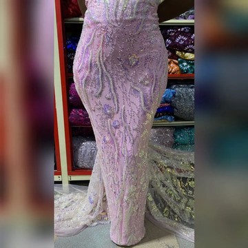 Beaded Lace fabric, luxury lace (5 yards)