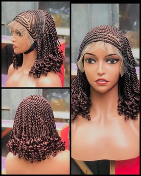 Braided wig with a twist