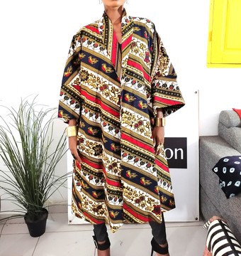 Afro Kimono coat by Ricoton