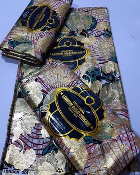London Gold Osikani/  Embellished Super wax/ 6 yards
