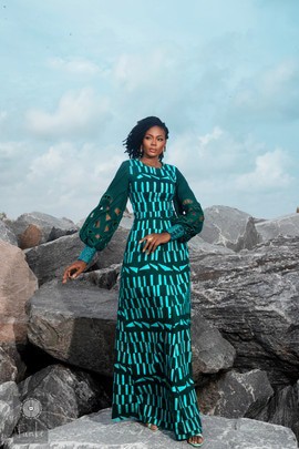 Robe longue Fâ verte