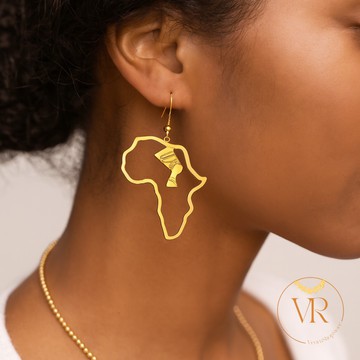 Boucles d'Oreilles Afrique Dorée – Héritage &amp; Féminité