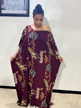 Brown Essence African Art Kaftan:
