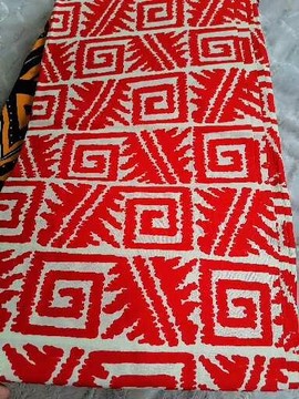 African Wax fabrics pure cotton 45 cm "red"