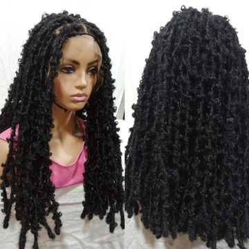 distressed butterfly locs, hand wrapped faux 20inches faux locs