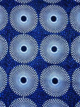 African wax fabric Ankara fabric printed wax disc pattern