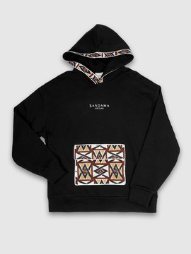 Kampala black kangoo hoodie