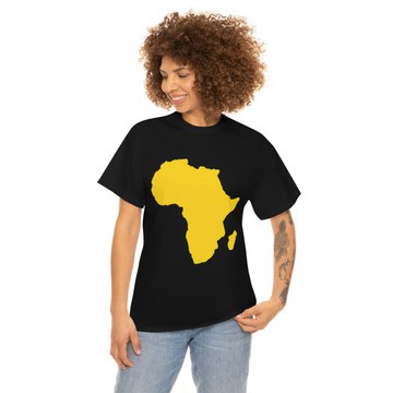 African Heritage Map Graphic Tee | Afro Cultural Streetwear T-Shirt | Bold Identity Cotton Shirt