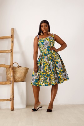 TETON ANKARA DRESS – YELLOW