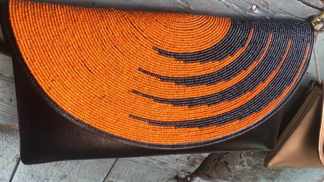 Beaded Clutch bag/evening purse/beaded purse/handmade beaded clutch bag