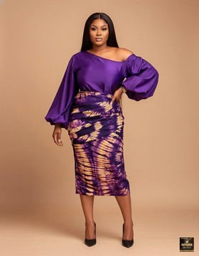 Tayo batik skit and silk blouse