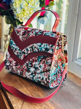 Burgundy FIORE handbag