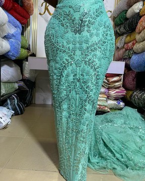 Beaded lace, fabric for wedding, lace for wedding dress, lace   (5 yards )