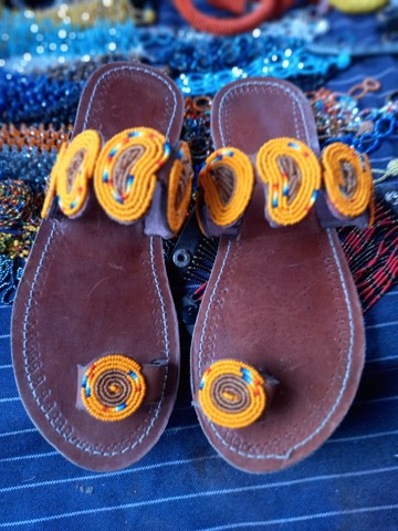 Women sandals, beaded sandals, African sandals, Masai sandals