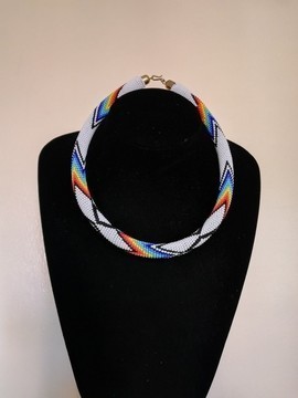 Zoulou africain collier de perles, collier pendentif, son cadeau de Noël, collier tribal