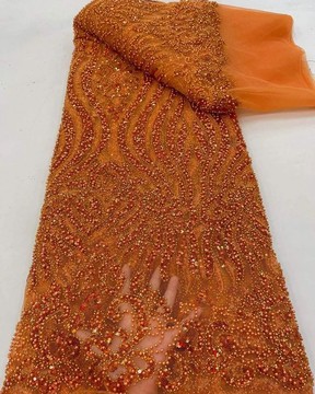 Beaded Lace fabric 5 yards