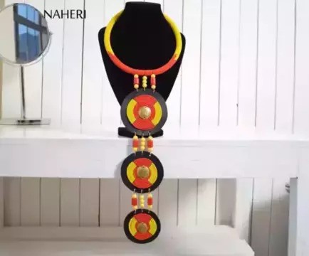African tribal necklace |  Beaded maasai zulu handmade neck piece | Tiered design