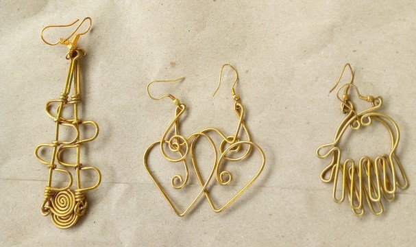 Boucles d'oreilles africaines / bijoux femmes / boucles d'oreilles faites à la main