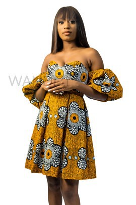 Imprimé africain hors épaule robe, robe Ankara, vêtements pour femmes africaines, vêtements pour femmes