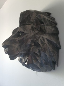 Wooden Lion Carving, Wall Sculptures, Hanger wall décor, Lion King, wall accessory