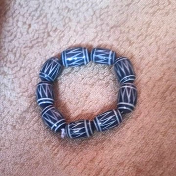 Bracelet Traditionnel Ndop pour homme fait main Cameroun
