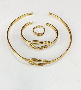 Jewelry sets, brass jewelry, brass ring, brass bracelet, brass choker, handmade jewelry.